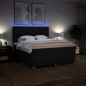vidaXL Boxspringbett mit Matratze Schwarz 180x200 cm Stoff vidaXL Boxspringbett mit Matratze Schwarz 180x200 cm Stoff