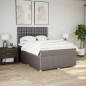 vidaXL Boxspringbett mit Matratze Taupe 140x200 cm Stoff vidaXL Boxspringbett mit Matratze Taupe 140x200 cm Stoff