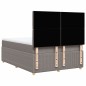 vidaXL Boxspringbett mit Matratze Taupe 140x200 cm Stoff vidaXL Boxspringbett mit Matratze Taupe 140x200 cm Stoff