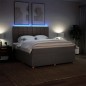 vidaXL Boxspringbett mit Matratze Taupe 180x200 cm Stoff vidaXL Boxspringbett mit Matratze Taupe 180x200 cm Stoff
