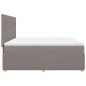 vidaXL Boxspringbett mit Matratze Taupe 180x200 cm Stoff vidaXL Boxspringbett mit Matratze Taupe 180x200 cm Stoff