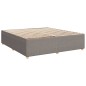 vidaXL Boxspringbett mit Matratze Taupe 180x200 cm Stoff vidaXL Boxspringbett mit Matratze Taupe 180x200 cm Stoff