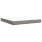 vidaXL Boxspringbett mit Matratze Taupe 180x200 cm Stoff vidaXL Boxspringbett mit Matratze Taupe 180x200 cm Stoff