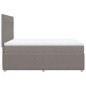 vidaXL Boxspringbett mit Matratze Taupe 160x200 cm Stoff vidaXL Boxspringbett mit Matratze Taupe 160x200 cm Stoff