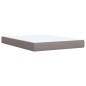 vidaXL Boxspringbett mit Matratze Taupe 160x200 cm Stoff vidaXL Boxspringbett mit Matratze Taupe 160x200 cm Stoff