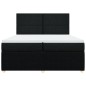 vidaXL Boxspringbett mit Matratze Schwarz 200x200 cm Stoff vidaXL Boxspringbett mit Matratze Schwarz 200x200 cm Stoff