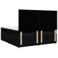 vidaXL Boxspringbett mit Matratze Schwarz 200x200 cm Stoff vidaXL Boxspringbett mit Matratze Schwarz 200x200 cm Stoff