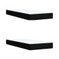 vidaXL Boxspringbett mit Matratze Schwarz 200x200 cm Stoff vidaXL Boxspringbett mit Matratze Schwarz 200x200 cm Stoff