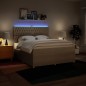 vidaXL Boxspringbett mit Matratze Creme 180x200 cm Stoff vidaXL Boxspringbett mit Matratze Creme 180x200 cm Stoff