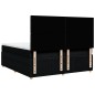 vidaXL Boxspringbett mit Matratze Schwarz 180x200 cm Stoff vidaXL Boxspringbett mit Matratze Schwarz 180x200 cm Stoff