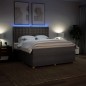 vidaXL Boxspringbett mit Matratze Taupe 180x200 cm Stoff vidaXL Boxspringbett mit Matratze Taupe 180x200 cm Stoff