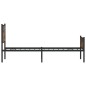 vidaXL Metallbett ohne Matratze Räuchereiche 100x190 cm vidaXL Metallbett ohne Matratze Räuchereiche 100x190 cm