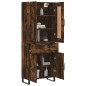 vidaXL Highboard Räuchereiche 69,5x34x180 cm Holzwerkstoff vidaXL Highboard Räuchereiche 69,5x34x180 cm Holzwerkstoff