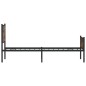 vidaXL Metallbett ohne Matratze Räuchereiche 107x203 cm vidaXL Metallbett ohne Matratze Räuchereiche 107x203 cm
