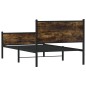 vidaXL Metallbett ohne Matratze Räuchereiche 107x203 cm vidaXL Metallbett ohne Matratze Räuchereiche 107x203 cm