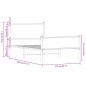 vidaXL Metallbett ohne Matratze Räuchereiche 107x203 cm vidaXL Metallbett ohne Matratze Räuchereiche 107x203 cm