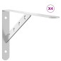 vidaXL Regalträger 4 Stk. 30x2,5x15,5 cm Silbern Edelstahl vidaXL Regalträger 4 Stk. 30x2,5x15,5 cm Silbern Edelstahl