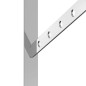 vidaXL Regalträger 4 Stk. 30x2,5x15,5 cm Silbern Edelstahl vidaXL Regalträger 4 Stk. 30x2,5x15,5 cm Silbern Edelstahl