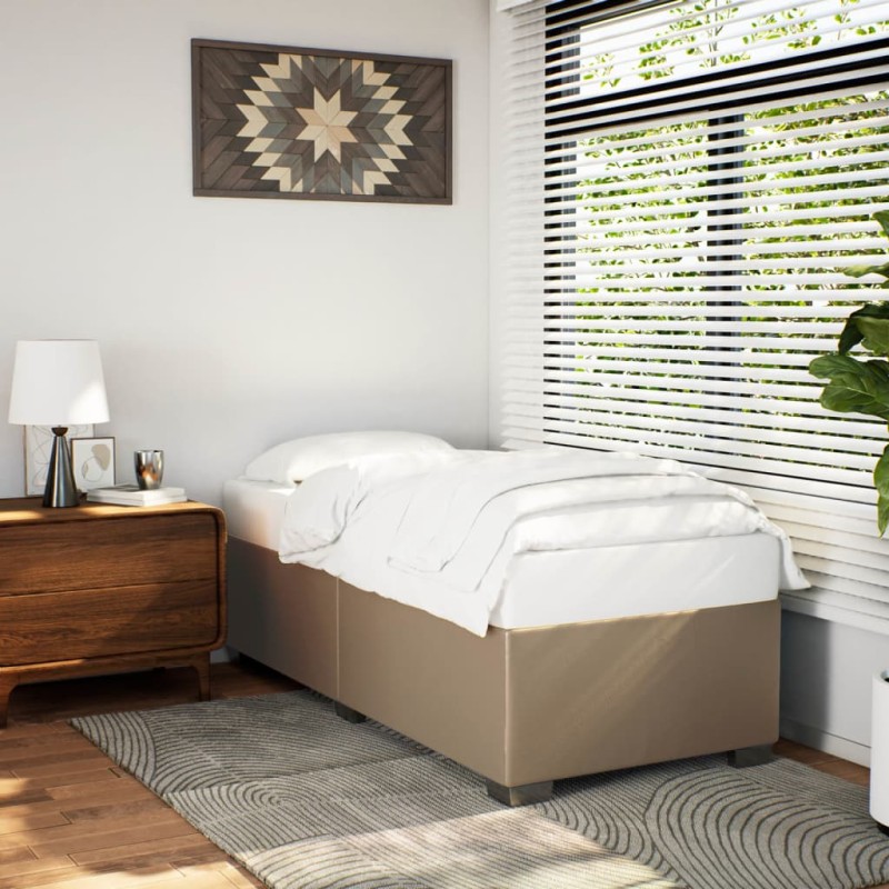 vidaXL Bettgestell Cappuccino-Braun 80x200 cm Kunstleder vidaXL Bettgestell Cappuccino-Braun 80x200 cm Kunstleder