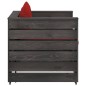 vidaXL 2-tlg. Garten-Lounge-Set mit Kissen Grau Imprägniertes Holz vidaXL 2-tlg. Garten-Lounge-Set mit Kissen Grau Imprägniertes Holz