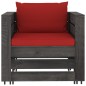 vidaXL 2-tlg. Garten-Lounge-Set mit Kissen Grau Imprägniertes Holz vidaXL 2-tlg. Garten-Lounge-Set mit Kissen Grau Imprägniertes Holz