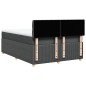 vidaXL Boxspringbett mit Matratze Dunkelgrau 160x200 cm Stoff vidaXL Boxspringbett mit Matratze Dunkelgrau 160x200 cm Stoff