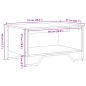 vidaXL Couchtisch Braun Eichen-Optik 75x51x40 cm Holzwerkstoff