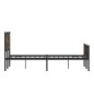 vidaXL Metallbett ohne Matratze Räuchereiche 140x190 cm vidaXL Metallbett ohne Matratze Räuchereiche 140x190 cm