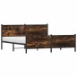 vidaXL Metallbett ohne Matratze Räuchereiche 183x213 cm vidaXL Metallbett ohne Matratze Räuchereiche 183x213 cm
