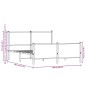 vidaXL Metallbett ohne Matratze Räuchereiche 160x200 cm vidaXL Metallbett ohne Matratze Räuchereiche 160x200 cm