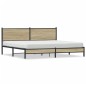 vidaXL Metallbett ohne Matratze Sonoma-Eiche 200x200 cm vidaXL Metallbett ohne Matratze Sonoma-Eiche 200x200 cm