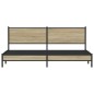 vidaXL Metallbett ohne Matratze Sonoma-Eiche 200x200 cm vidaXL Metallbett ohne Matratze Sonoma-Eiche 200x200 cm