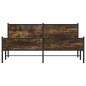 vidaXL Metallbett ohne Matratze Räuchereiche 193x203 cm vidaXL Metallbett ohne Matratze Räuchereiche 193x203 cm
