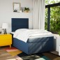 vidaXL Boxspringbett mit Matratze Blau 120x200 cm Stoff vidaXL Boxspringbett mit Matratze Blau 120x200 cm Stoff