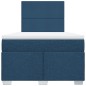 vidaXL Boxspringbett mit Matratze Blau 120x200 cm Stoff vidaXL Boxspringbett mit Matratze Blau 120x200 cm Stoff