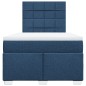 vidaXL Boxspringbett mit Matratze Blau 120x200 cm Stoff vidaXL Boxspringbett mit Matratze Blau 120x200 cm Stoff