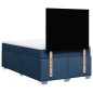 vidaXL Boxspringbett mit Matratze Blau 120x200 cm Stoff vidaXL Boxspringbett mit Matratze Blau 120x200 cm Stoff