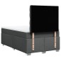 vidaXL Boxspringbett mit Matratze Dunkelgrau 120x200 cm Stoff vidaXL Boxspringbett mit Matratze Dunkelgrau 120x200 cm Stoff