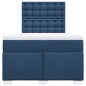 vidaXL Boxspringbett mit Matratze Blau 120x200 cm Stoff vidaXL Boxspringbett mit Matratze Blau 120x200 cm Stoff