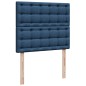 vidaXL Boxspringbett mit Matratze Blau 120x200 cm Stoff vidaXL Boxspringbett mit Matratze Blau 120x200 cm Stoff