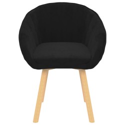 Esszimmerstuhl Schwarz Samt