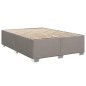 vidaXL Boxspringbett mit Matratze Taupe 140x190 cm Stoff vidaXL Boxspringbett mit Matratze Taupe 140x190 cm Stoff