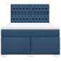 vidaXL Boxspringbett mit Matratze Blau 140x190 cm Stoff vidaXL Boxspringbett mit Matratze Blau 140x190 cm Stoff