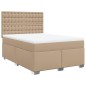 vidaXL Boxspringbett Matratze Cappuccino-Braun 160x200 cm Kunstleder vidaXL Boxspringbett Matratze Cappuccino-Braun 160x200 cm Kunstleder