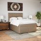 vidaXL Boxspringbett Matratze Cappuccino-Braun 160x200 cm Kunstleder vidaXL Boxspringbett Matratze Cappuccino-Braun 160x200 cm Kunstleder