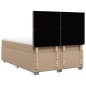 vidaXL Boxspringbett Matratze Cappuccino-Braun 160x200 cm Kunstleder vidaXL Boxspringbett Matratze Cappuccino-Braun 160x200 cm Kunstleder