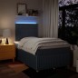 vidaXL Boxspringbett mit Matratze Blau 120x200 cm Stoff vidaXL Boxspringbett mit Matratze Blau 120x200 cm Stoff