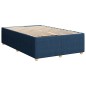 vidaXL Boxspringbett mit Matratze Blau 120x200 cm Stoff vidaXL Boxspringbett mit Matratze Blau 120x200 cm Stoff