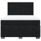 vidaXL Boxspringbett mit Matratze Schwarz 140x200 cm Samt vidaXL Boxspringbett mit Matratze Schwarz 140x200 cm Samt