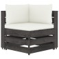 2-Sitzer Outdoor-Sofa mit Kissen Grau Imprägniertes Kiefernholz 2-Sitzer Outdoor-Sofa mit Kissen Grau Imprägniertes Kiefernholz